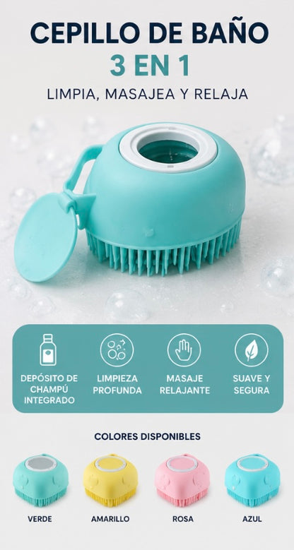 MIMOX™ SpaBrush — Cepillo de Baño 3 en 1